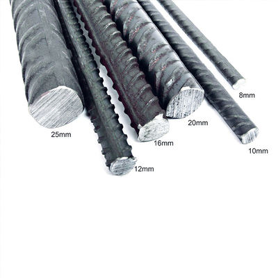কাস্টমাইজড ব্যাসার্ধ 12mm 16mm 18mm HRB335 HRB350 HRB400 HRB450 HRB500 নির্মাণের জন্য কার্বন ইস্পাত রিবার